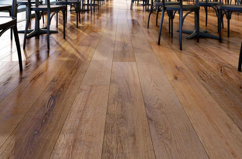 lantai kayu restoran